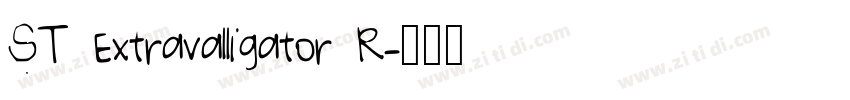 ST Extravalligator R字体转换